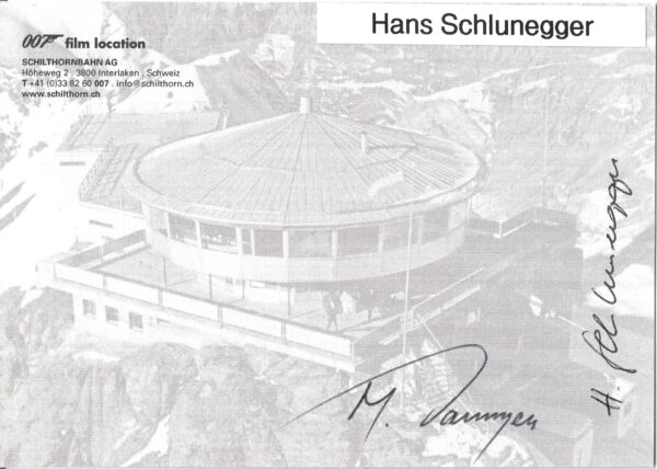 Hans Schlunegger & Martin Konzett - Piz Gloria Guard & Carnival Patron - "OHMSS"
