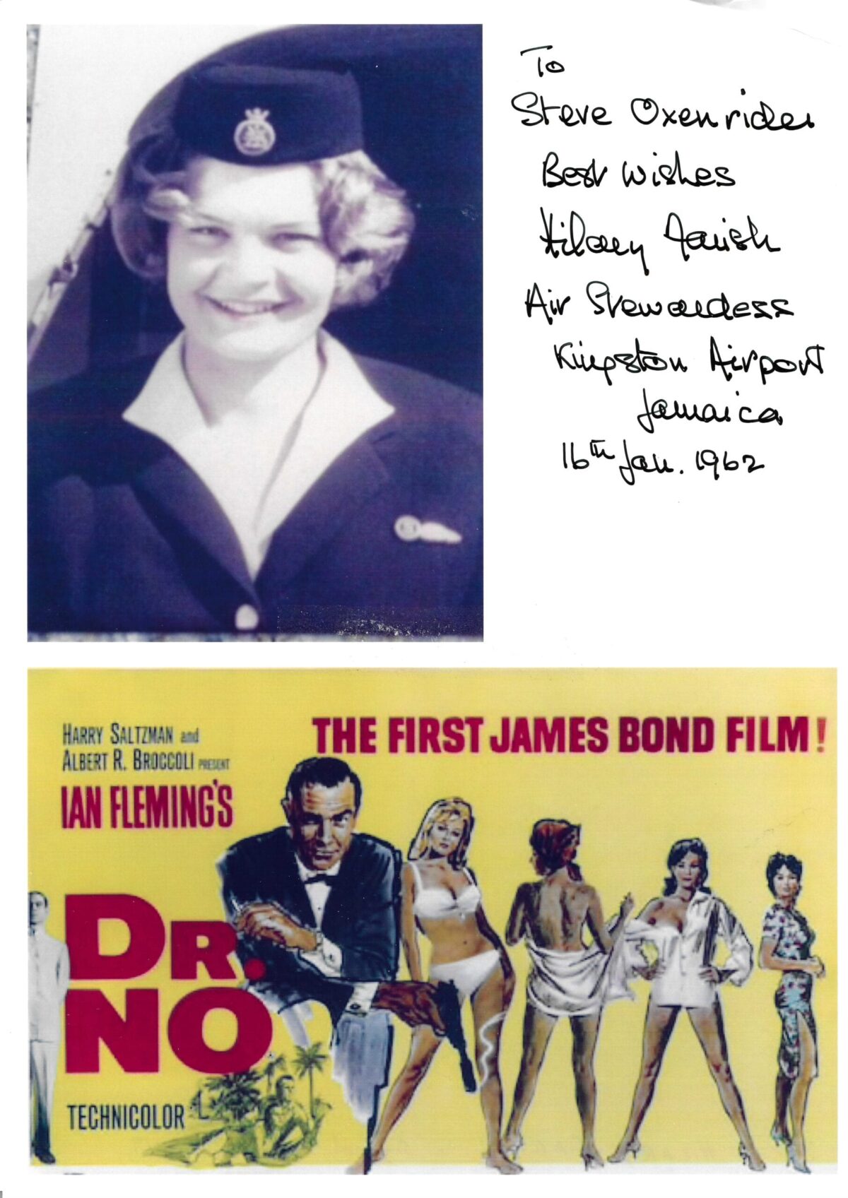 Hilary Farish - B.O.A.C. Air Stewardess - "Dr. No"