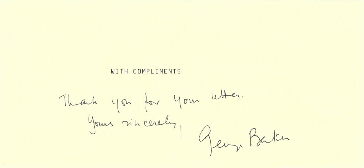 George Baker - Sir Hilary Bray - "OHMSS" - Image 2
