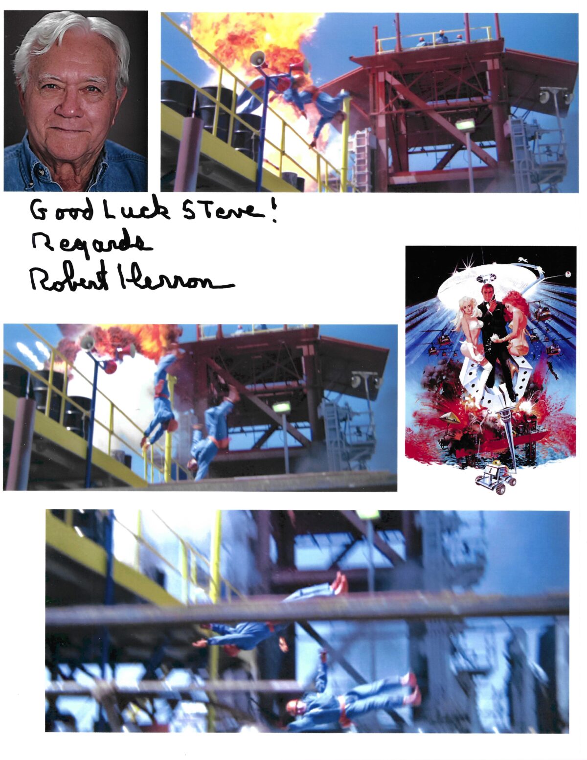 Bob Herron - Oil Rig Guard + Stunts - "Diamonds Are Forever"