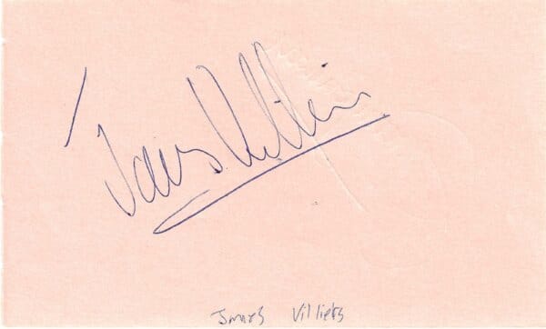 James Villiers - Bill Tanner - "FYEO"