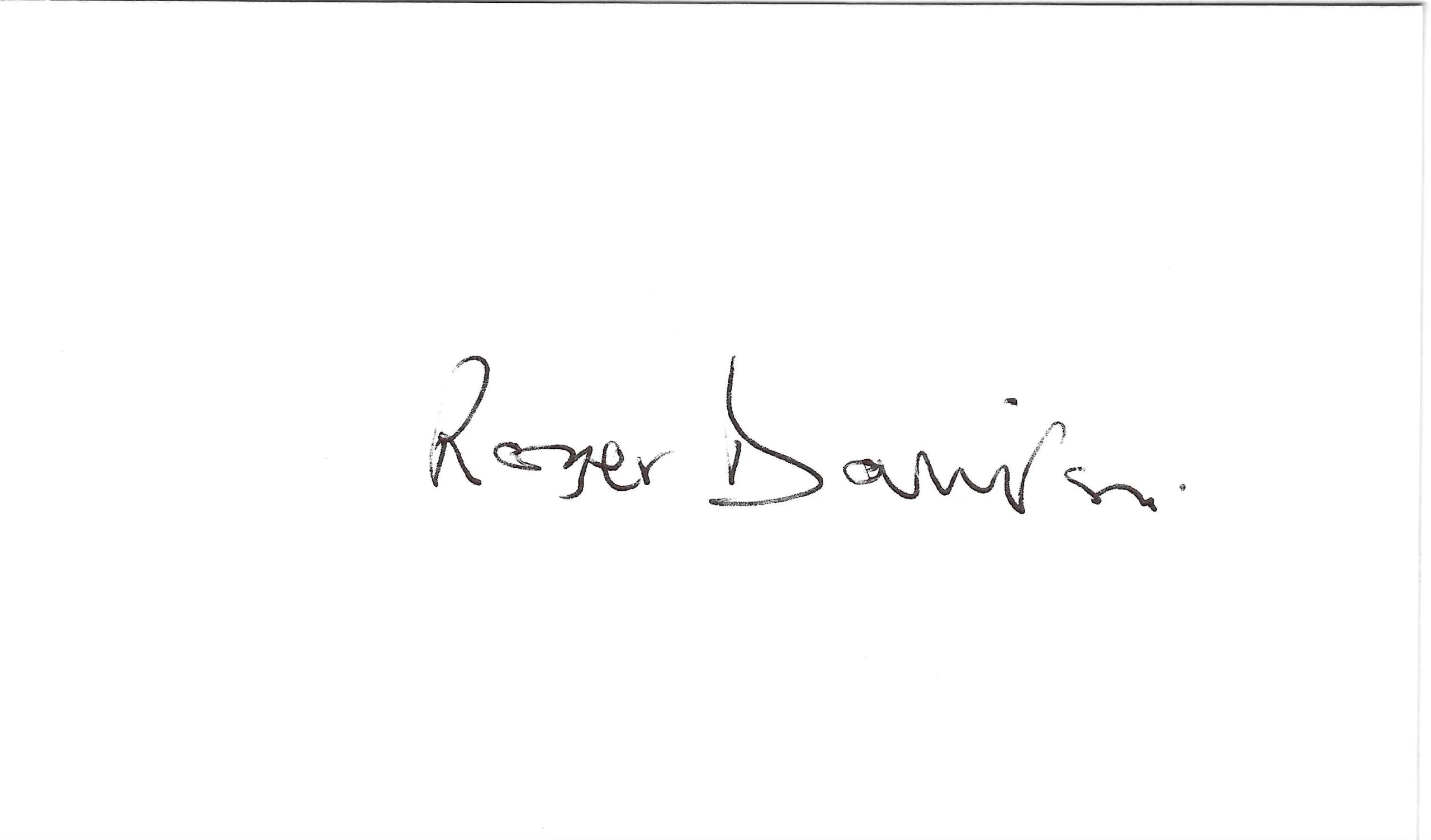 Roger Davidson - St. Georges Officer - "FYEO"