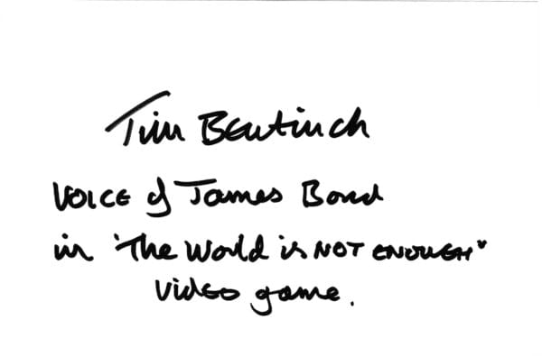 Tim Bentinck - Voice Actor