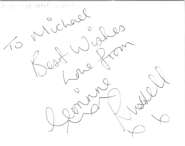 Corinne Russell - "Octopussy" Girl